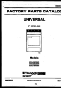 COVER Diagram and Parts List for MDG336MBWW0  Gibson Dryer