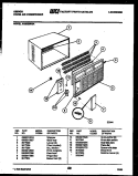 CABINET PARTS Diagram and Parts List for AK25E5RZA  Gibson Air Conditioner