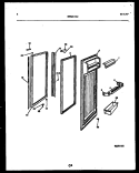 REFRIGERATOR DOOR PARTS Diagram and Parts List for RS22F9YX1A  Gibson Refrigerator