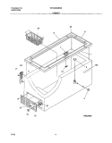 CABINET Diagram and Parts List for WFC20M4BW0  Westinghouse Freezer