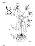 P12V0019 WSHR CAB, TOP Diagram and Parts List for FWS777GHS0  Frigidaire Washer