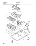 COOKTOP Diagram and Parts List for PLGC30S8ACA  Frigidaire Cooktop