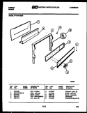 BACKGUARD Diagram and Parts List for 37-1048-66-05  Tappan Range