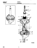 P12M0008 TRANSMISSION Diagram and Parts List for FWS235RFS4  Frigidaire Washer