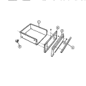 DRAWER Diagram and Parts List for REM638BDL5  Frigidaire Range