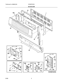 BACKGUARD Diagram and Parts List for CEI30EF5GSC  Electrolux Range