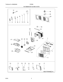 RECOMMENDED SPARE PARTS Diagram and Parts List for CAE6M0  Crosley Air Conditioner