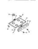 COOKTOP PARTS Diagram and Parts List for 30-1149-23-01  Tappan Range