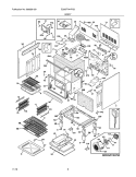 BODY Diagram and Parts List for E30GF74HPS2  Electrolux Range