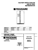 COVER Diagram and Parts List for FRS24AGGB2  Frigidaire Refrigerator
