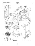 BODY Diagram and Parts List for CFEF366EMK  Frigidaire Range