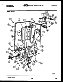 CABINET PARTS Diagram and Parts List for MF18P2  Frigidaire Dishwasher