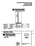 COVER Diagram and Parts List for FRS20ZGGD2  Frigidaire Refrigerator