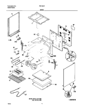 BODY Diagram and Parts List for FEF326AQD  Frigidaire Range