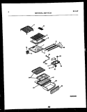SHELVES AND SUPPORTS Diagram and Parts List for MRT17CHAY0-23  Tappan Refrigerator