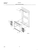 WINDOW MOUNTING Diagram and Parts List for FAC053K7A1  Frigidaire Air Conditioner