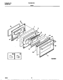DOOR Diagram and Parts List for TGF356CCSC  Tappan Range