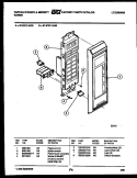 CONTROL PANEL Diagram and Parts List for 57-2707-00-03  Tappan Microwave