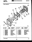 DOOR PARTS Diagram and Parts List for GPG38BNW2  Frigidaire Range