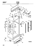 CABINET Diagram and Parts List for FRT18IQGJW1  Frigidaire Refrigerator