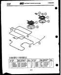 BROILER PARTS Diagram and Parts List for 31-2537-23-01  Tappan Range