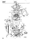 P12T0037 WSHR MTR, HOSE Diagram and Parts List for FWS235RFS4  Frigidaire Washer