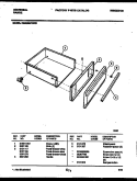 DRAWER PARTS Diagram and Parts List for CE302BP2W1  Frigidaire Range
