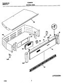 CONTROL PANEL Diagram and Parts List for FEB556CEBG  Frigidaire Wall Oven
