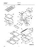 SHELVES Diagram and Parts List for PLRT217TAB1  Frigidaire Refrigerator