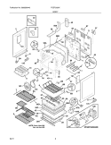 BODY Diagram and Parts List for FGEF3055KBD  Frigidaire Range