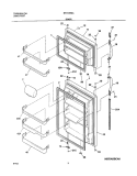 Part Location Diagram of 240337901 Frigidaire Refrigerator Door Shelf Retainer Bin