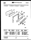 BACKGUARD Diagram and Parts List for 37-1048-66-03  Tappan Range