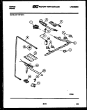 Part Location Diagram of 5304506427 Frigidaire Front Burner