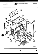 BODY PARTS Diagram and Parts List for R30BCH2  Frigidaire Range