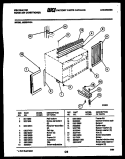 CABINET AND INSTALLATION PARTS Diagram and Parts List for M205H1QA  Kelvinator Air Conditioner