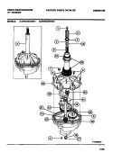 TRANSMISSION Diagram and Parts List for WWX443YBD1  Frigidaire Washer