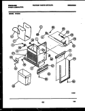 LATCH AND CONTAINER ASSEMBLY Diagram and Parts List for TCU3D5  Frigidaire Trash Compactor