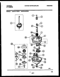 TRANSMISSION PARTS Diagram and Parts List for MWL411RBD0  Frigidaire Washer
