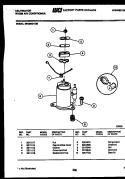 COMPRESSOR Diagram and Parts List for MH309G1QB  Kelvinator Air Conditioner