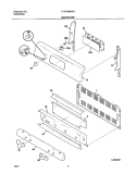 BACKGUARD Diagram and Parts List for PLGF389ACA  Frigidaire Range