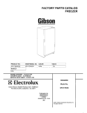 COVER Diagram and Parts List for GFU17M4GW2  Gibson Freezer