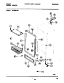 CABINET Diagram and Parts List for UL2193ECW4  Electrolux Freezer