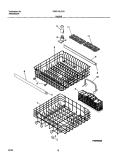 RACKS Diagram and Parts List for FDB710LCC0  Frigidaire Dishwasher
