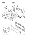 BACKGUARD Diagram and Parts List for PLEF398CCB  Frigidaire Range
