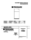 COVER Diagram and Parts List for FRT18NRGD0  Frigidaire Refrigerator