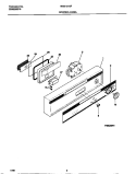 CONTROL PANEL Diagram and Parts List for MDB121GFR1  Frigidaire Dishwasher