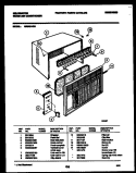 CABINET PARTS Diagram and Parts List for M205G1QG  Kelvinator Air Conditioner