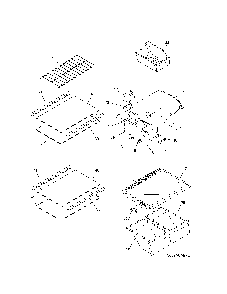 Shelves Diagram and Parts List for 2537888301E  Kenmore Refrigerator