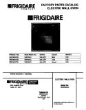 COVER Diagram and Parts List for FEB789CCTB  Frigidaire Wall Oven