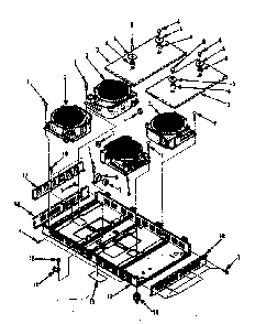 Frame Parts Diagram and Parts List for 5644498510  Kenmore Cooktop